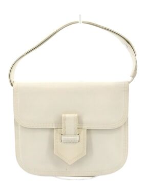 YSL Yves Saint Laurent Vintage Shoulder Bag White Leather